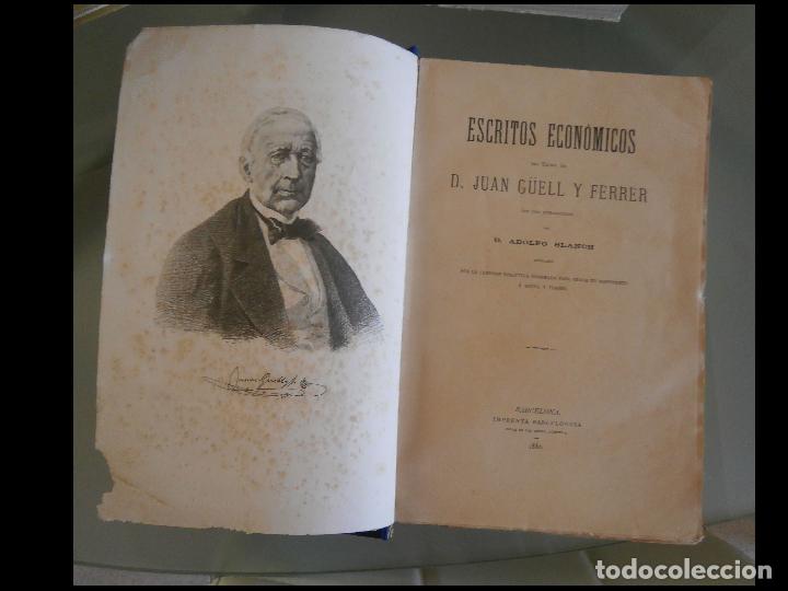 Libri antichi: Escritos econ&oacute;mico del Exmo. Sr. D. Juan Guell y Ferrer