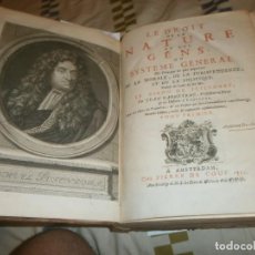 Libros antiguos: LE DROIT DE LA NATURE ET DES GENS OU SYSTEME GENERAL - AMSTERDAN 1712 2 TOMOS LE BARÓN DE PUFENDORF