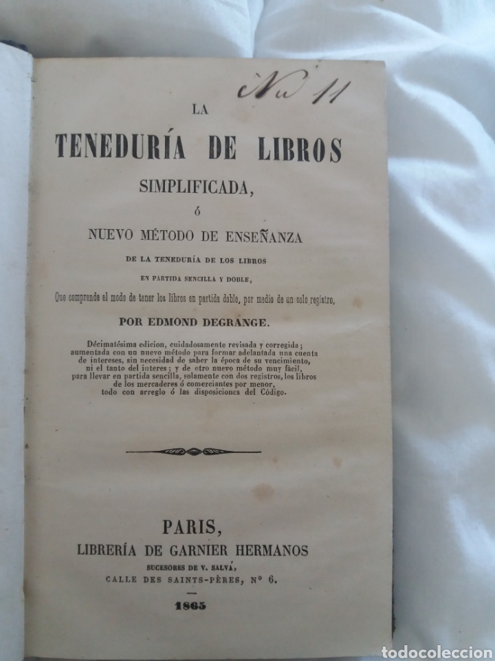 Libros antiguos: LA TENEDURIA DE LIBROS SIMPLIFICADA - Foto 2