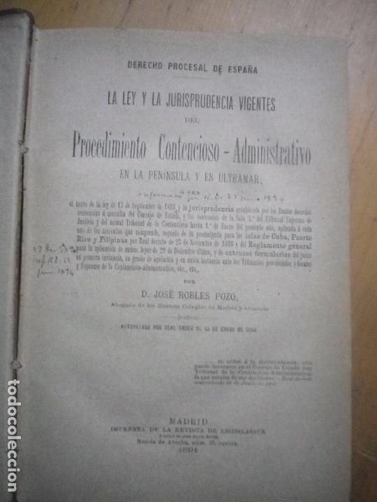 Libros antiguos: DERECHO PROCESAL - Foto 3