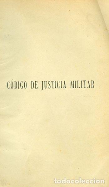 Libros antiguos: C&oacute;digo de justicia militar - Foto 1