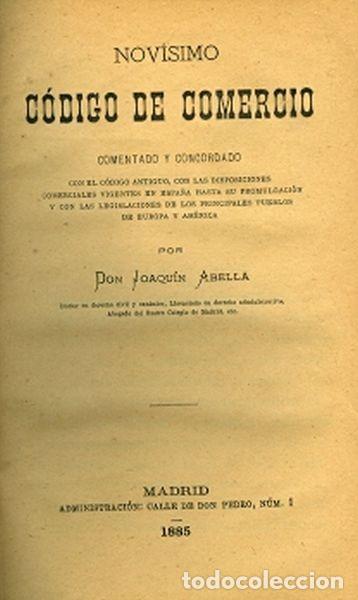 Libros antiguos: Nov&iacute;simo C&oacute;digo de Comercio - Foto 1