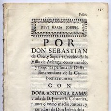 Libros antiguos: GARCÍA DE JALON, LICENCIADO MIGUEL ANTONIO. POR DON SEBASTIAN DE OLIER Y SOPUERTA, VEZINO... 1715.. Lote 149958522