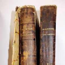 Libros antiguos: ANTIGUOS LIBROS TOMOS 1 Y 2 PRAELECTIONES JURIS CANONICI DECRETALIUM GREGORII IX EXACTAE. Lote 150261870