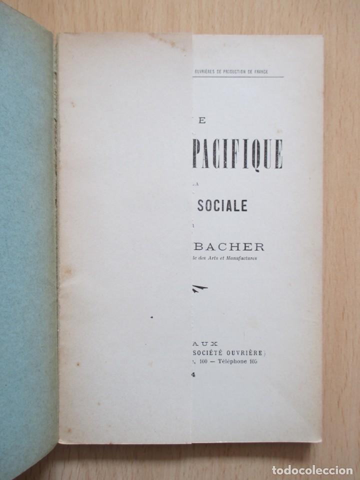 Libros antiguos: Une solution pacifique de la question sociale, de A. Hegelbacher - Foto 6