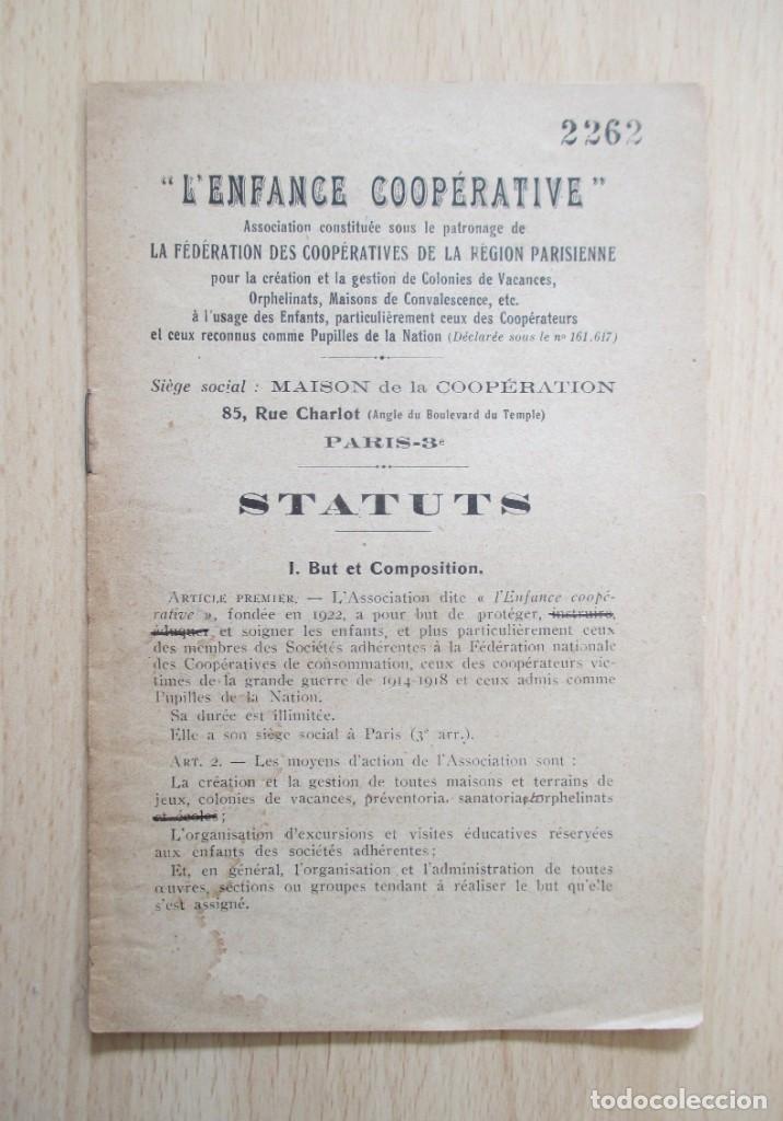 Libri antichi: &ldquo;L&rsquo;Enfance Coop&eacute;rative&rdquo; Association