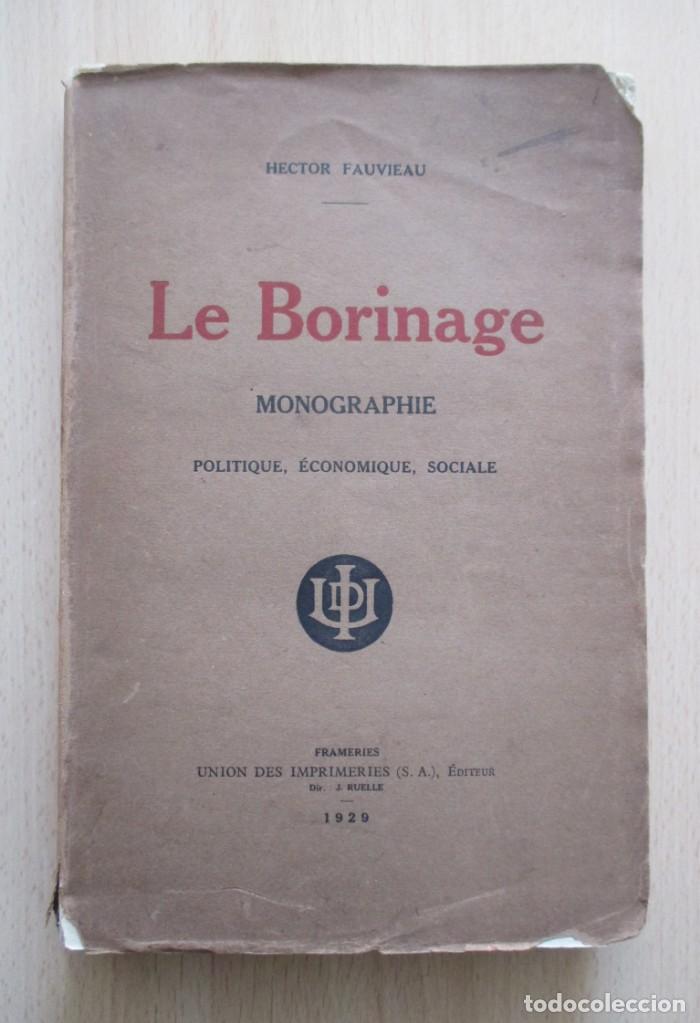Libri antichi: Le Borinage. Monographie politique, &eacute;conomique, sociale, par Hector Fauvieau