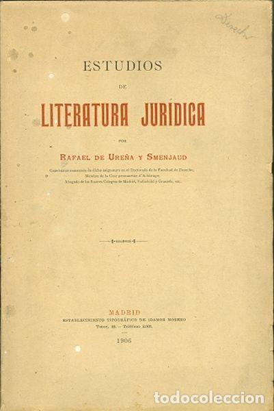 Libri antichi: Estudios de Literatura Jur&iacute;dica