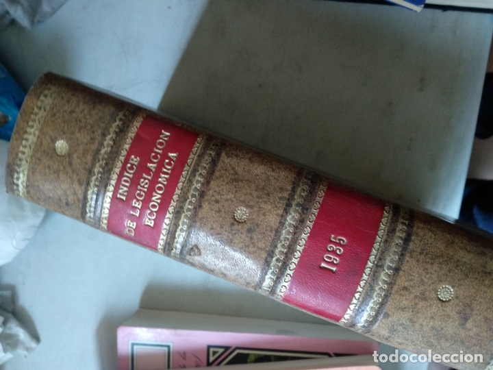 Libros antiguos: indice de legislacion economica financiera y social 1935