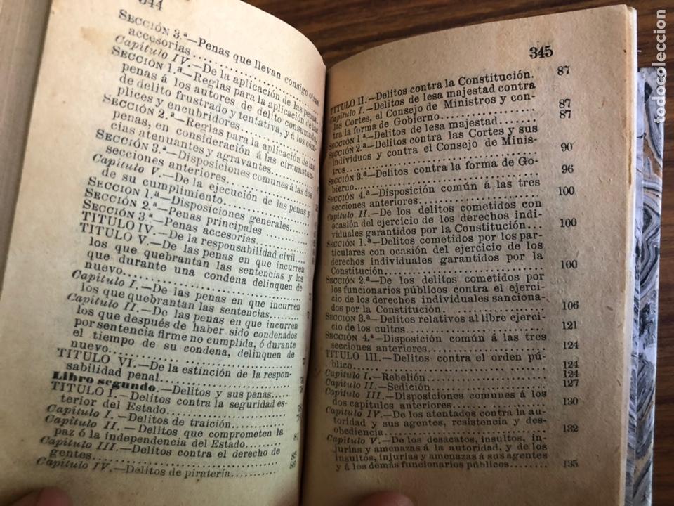 Libros antiguos: CODIGO PENAL-A&Ntilde;O 1870. - Foto 3