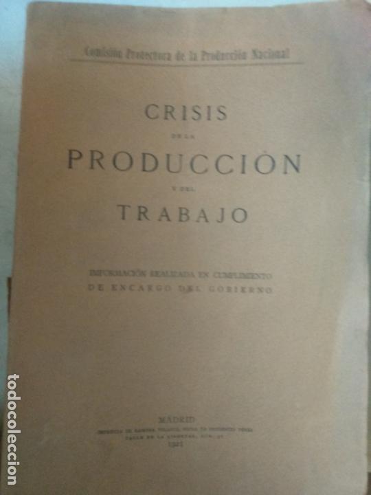 Libros antiguos: MOCI&Oacute;N AL GOBIERNO DE S.M. SOBRE LA PRESENTE CRISIS DE LA PRODUCCI&Oacute;N Y DEL TRABAJO -
