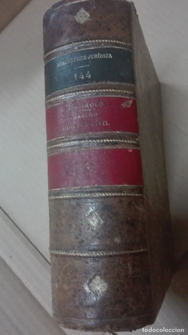 Libri antichi: luis mattirolo -tratado dereccho judicial civil -tomo IV -1936