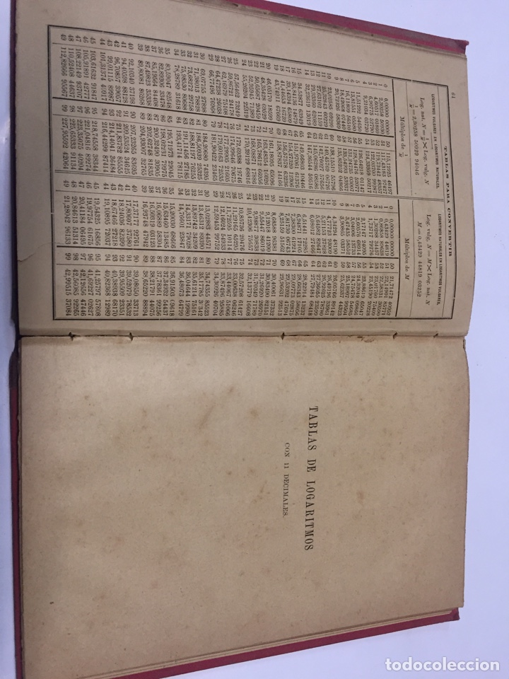 Libros antiguos: Tablas de logaritmos - Foto 3