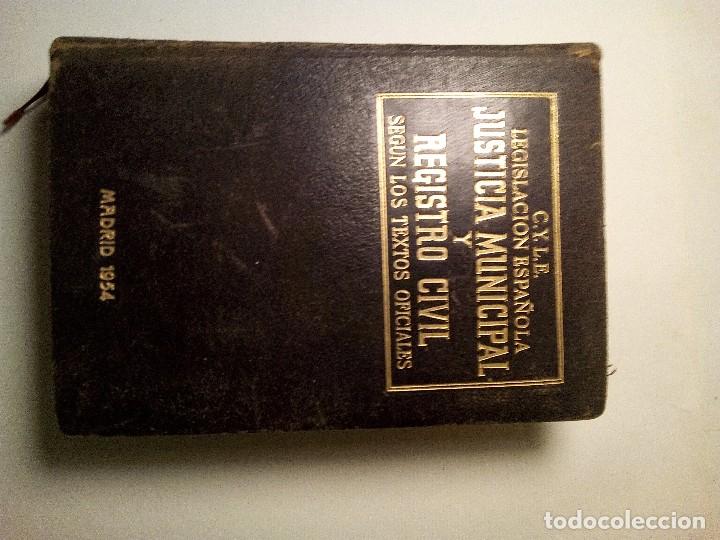 Libros antiguos: Justicia Municipal y registro Civil