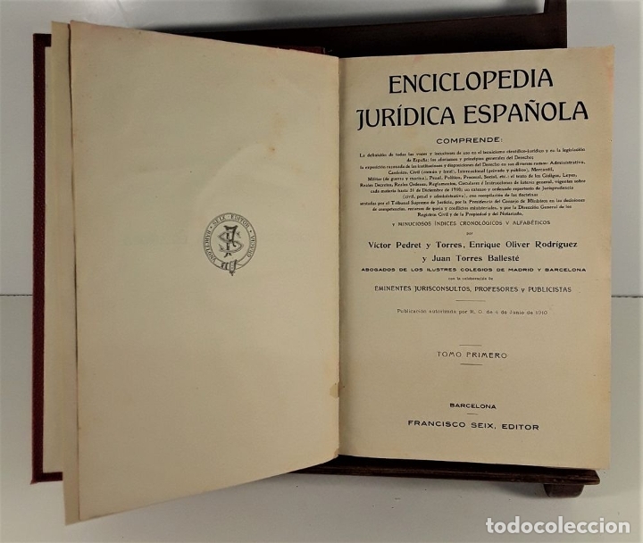 Enciclopedia Jurídica Española. 30 Tomos. Edit - Comprar Libros ...