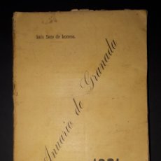 Libros antiguos: ANUARIO DE GRANADA PARA EL AÑO 1901 LUIS SECO DE LUCENA 