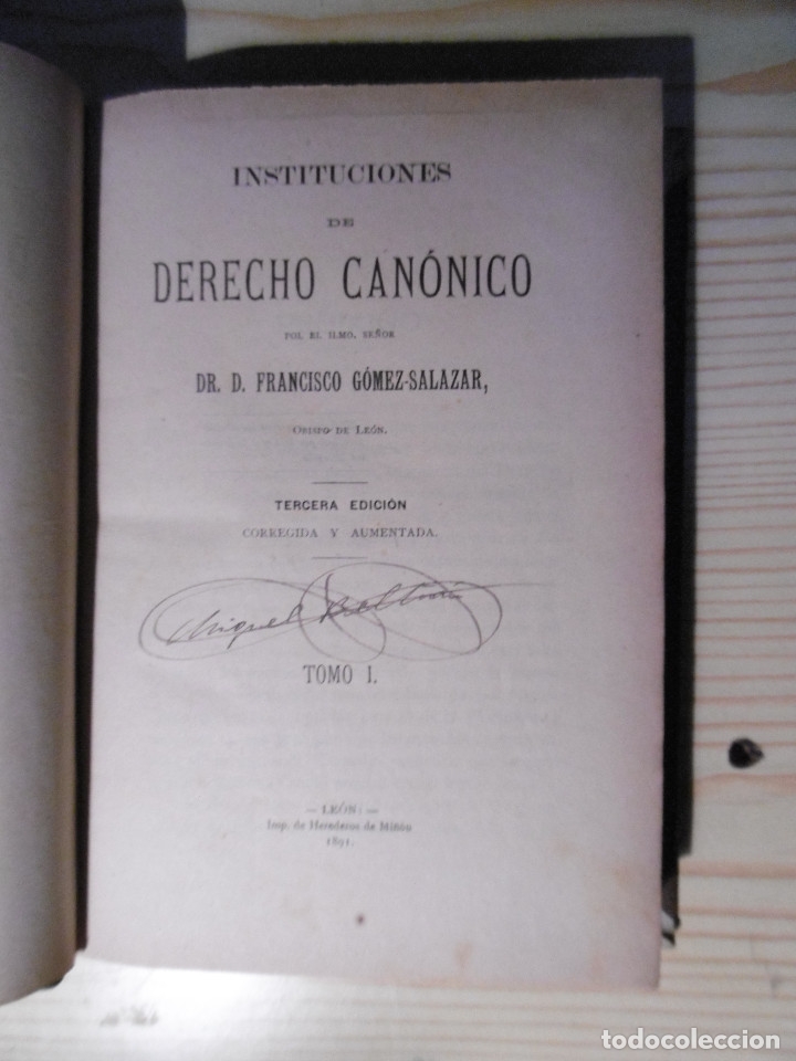 Libros antiguos: INSTRUCCIONES DE DERECHO CANONIGO