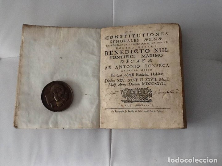 Libros antiguos: CONSTITUTIONES SYNODALES AESINAE ... 1728 - Foto 1