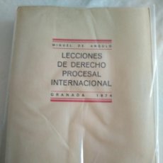 Libros antiguos: LECCIONES DE DERECHO PROCESAL INTERNACIONAL MIGUEL DE ANGULO 1974 GRANADA. Lote 183827970