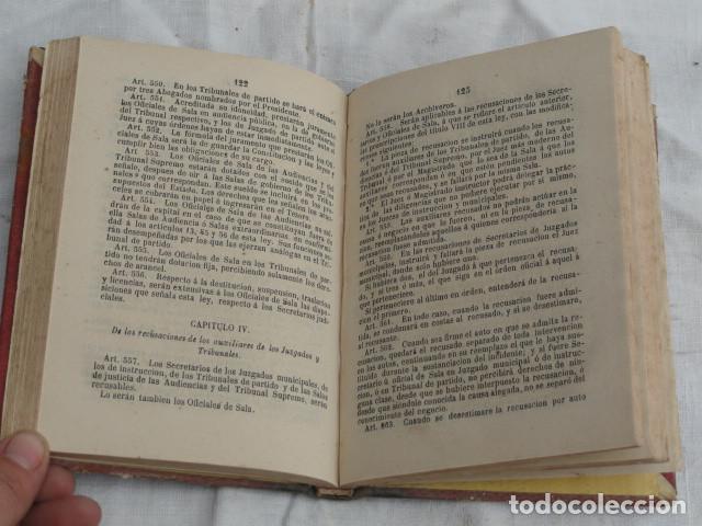 Libros antiguos: LIBRO LEY PROVISIONAL DEL PODER JUDICIAL.  A&Ntilde;O 1871. - Foto 5