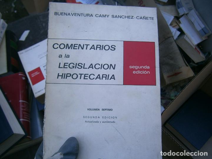Libros antiguos: LEGISLACION  HIPOTECARIA