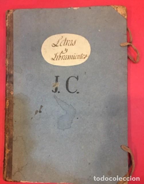 Libri antichi: LIBRO DE LETRAS Y LIBRAMIENTOS DE J.C. 1818