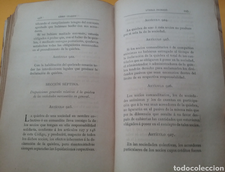 Libros antiguos: C&oacute;digo del Comercio 1885. Soldevilla Figueras. - Foto 8