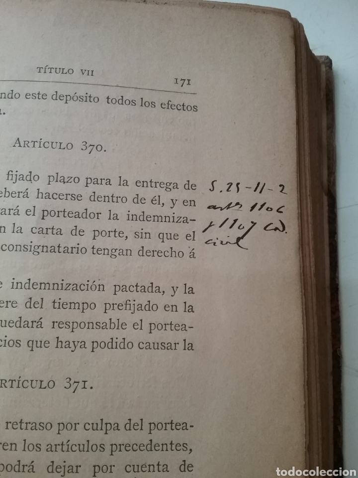 Libros antiguos: C&oacute;digo del Comercio 1885. Soldevilla Figueras. - Foto 11