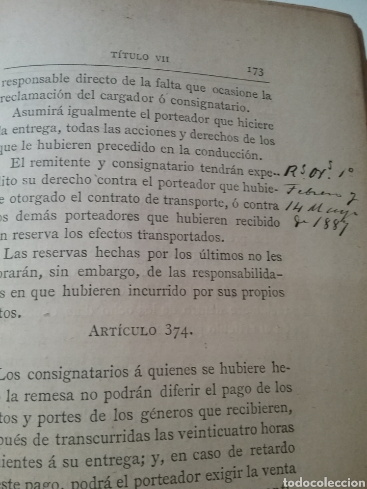 Libros antiguos: C&oacute;digo del Comercio 1885. Soldevilla Figueras. - Foto 12