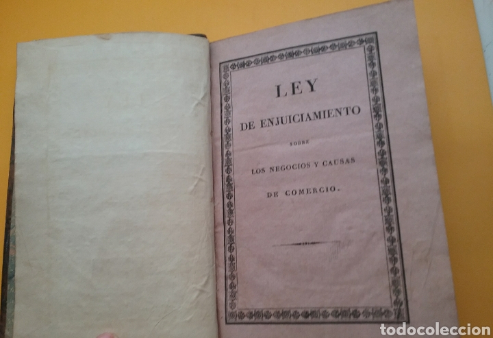 Libros antiguos: Ley de enjuiciamiento sobre los negocios y causas de comercio. Edici&oacute;n oficial. 1830.