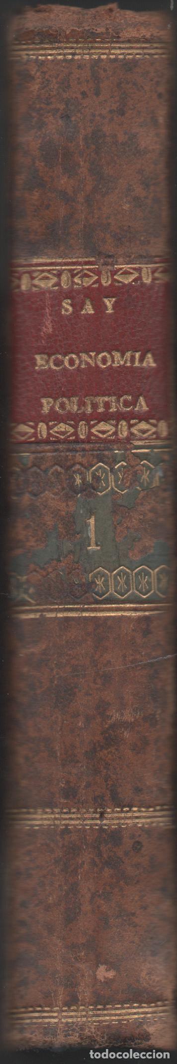 Libros antiguos: Tratado de econom&iacute;a pol&iacute;tica.Juan Bautista Say.