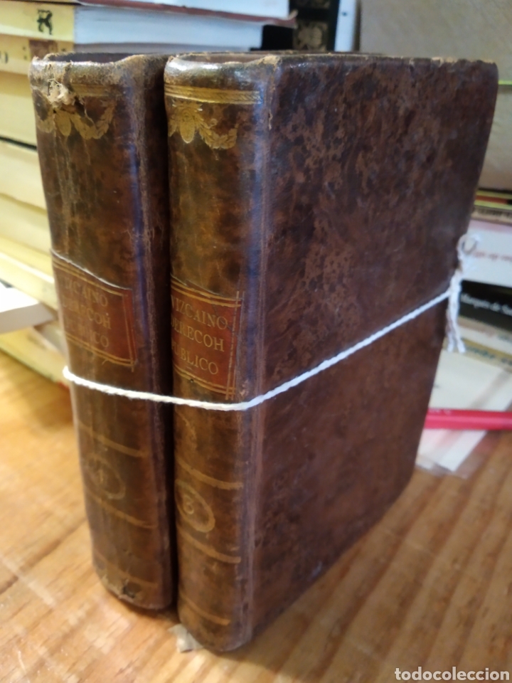 Libri antichi: VIZCAINO. DERECHO PUBLICO. TOMO 1 Y 3. 1784
