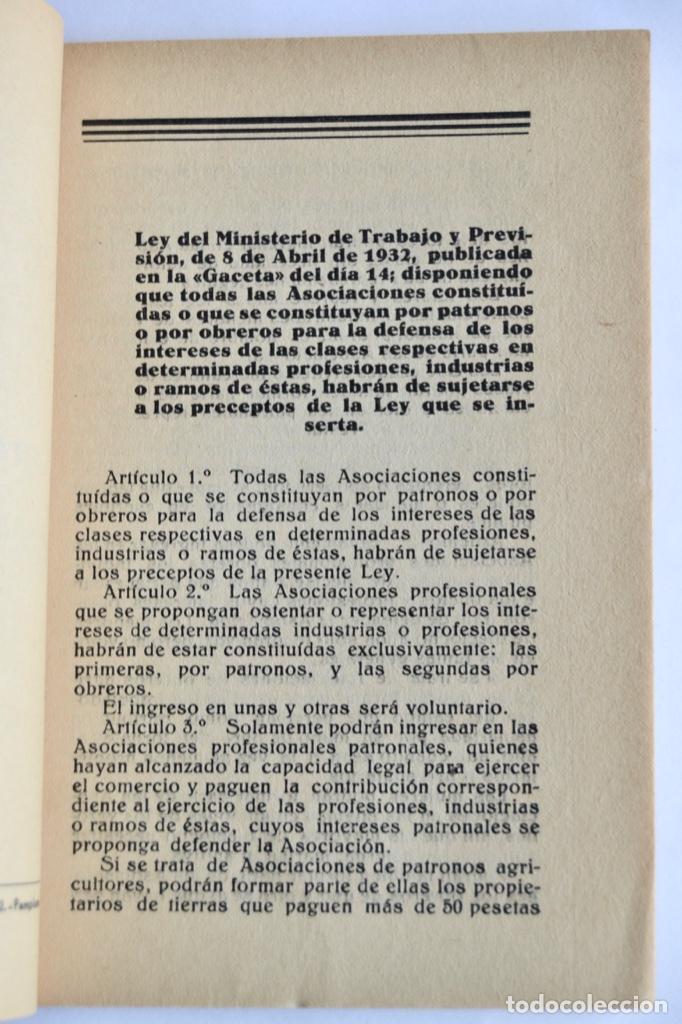 Asociaciones Profesionales Coleccion Leyes De Comprar Libros Antiguos De Derecho Economia Y Comercio En Todocoleccion