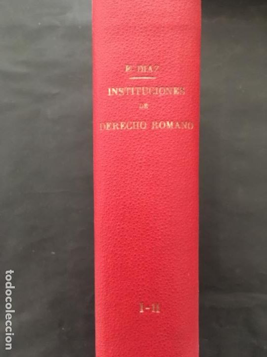 Libros antiguos: INSTITUCIONES DE DERECHO ROMANO, EUSEBIO DIAZ - Foto 2