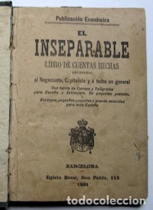 Libros antiguos: El inseparable libro de cuentas hechas - Foto 1