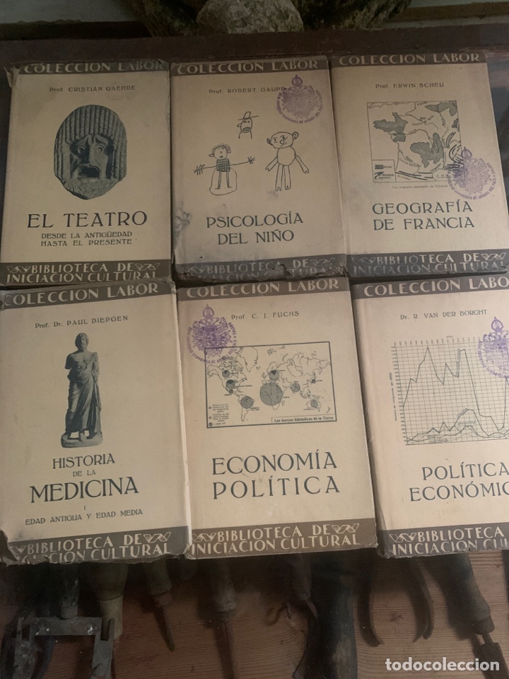 Libros antiguos: 9 libros de colecci&oacute;n labor - Foto 1