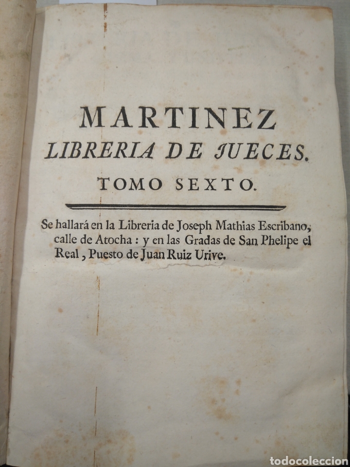 Libri antichi: MARTNEZ LIBRERIA DE JUECES