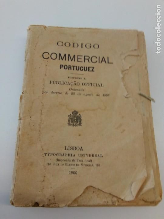 Libros antiguos: C&oacute;digo Comercial Portugu&eacute;s 1906 - Foto 1