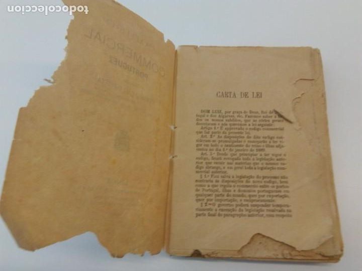 Libros antiguos: C&oacute;digo Comercial Portugu&eacute;s 1906 - Foto 2