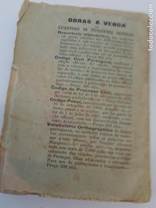 Libros antiguos: C&oacute;digo Comercial Portugu&eacute;s 1906 - Foto 4