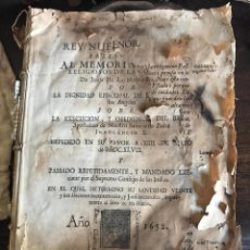 Libros antiguos: 1652 - MEXICO. JUAN DE PALAFOX Y MENDOZA. AL REY NUESTRO SEÑOR.. Lote 209211270