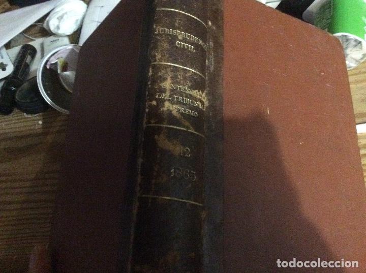 Libri antichi: Sentencias del tribunal supremo juridisprudencia civil tomo 12 1865