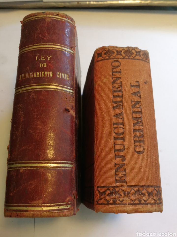 Libros antiguos: libros enjuiciamiento civil y criminal 1889/1893
