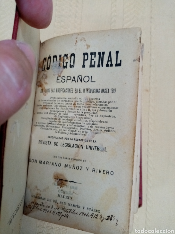 Libros antiguos: C&oacute;digo Penal, 1902 - Foto 2