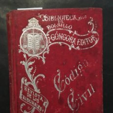 Libros antiguos: CODIGO CIVIL ESPAÑOL, 1903