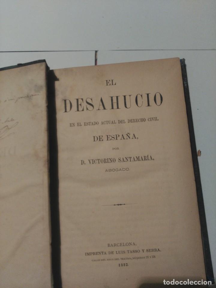 Libros antiguos: El desahucio - Foto 1