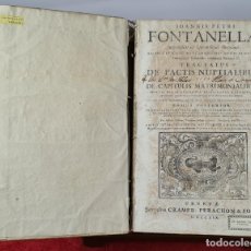 Libros antiguos: TRACTATUS DE PACTIS NUPTIALIBUS. JOANNIS PETRI FONTANELLAE. TOMO 2. 1719.. Lote 242083140