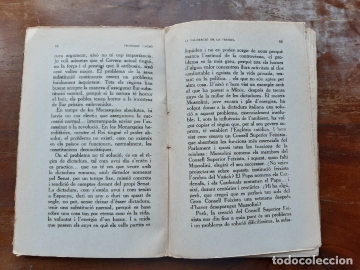 Libros antiguos: La valoraci&oacute; de la pesseta - Foto 7