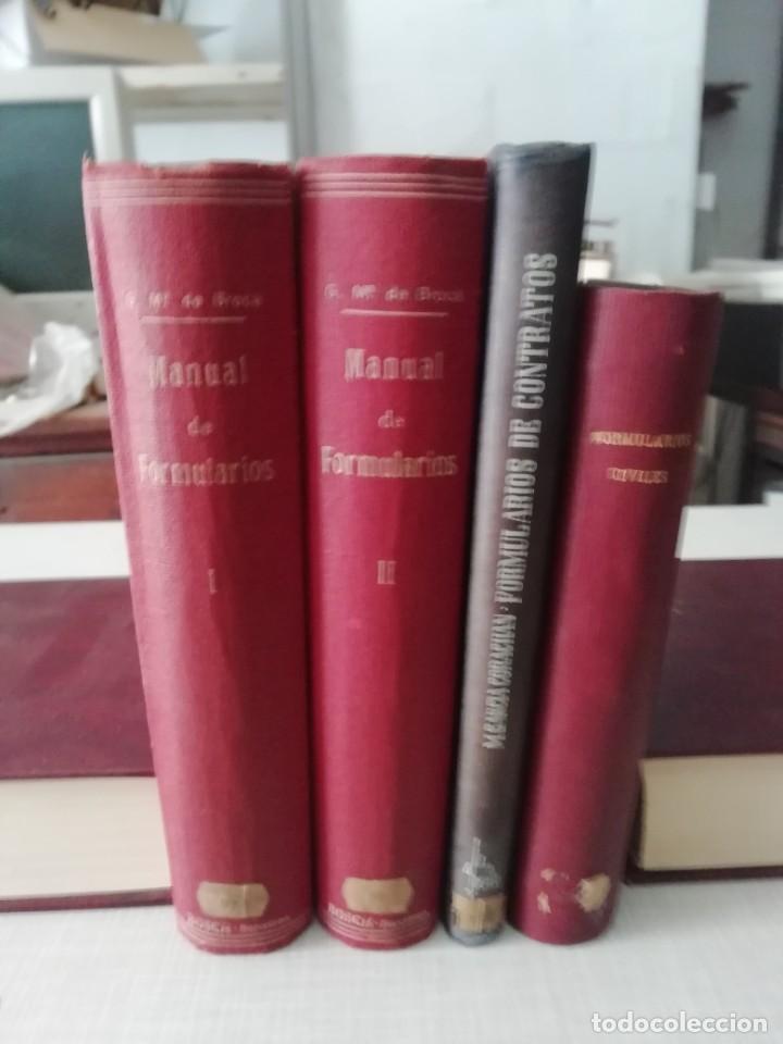 Libri antichi: Lote 3+ manuales de formularios, Derecho (a&ntilde;os 1929-1962). Broca, Garc&iacute;a Corach&aacute;n, etc.