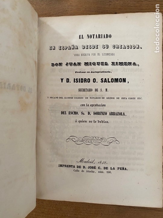 Libros antiguos: Notario en Espa&ntilde;a - Foto 7